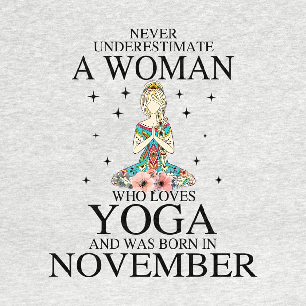 A Woman Who Loves Yoga And Was Born In November by Vladis